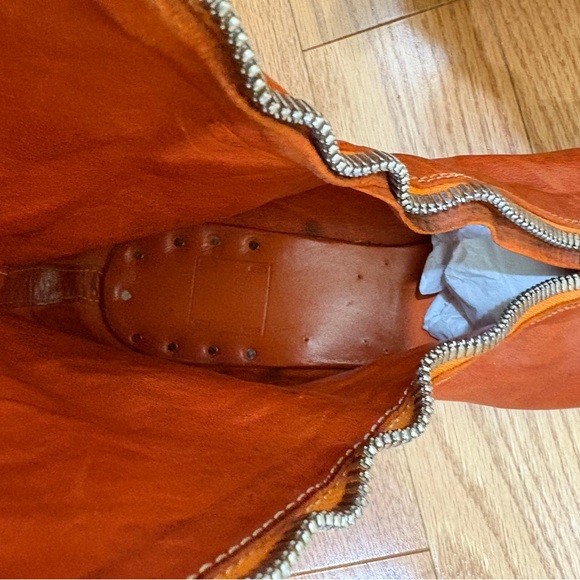 Guidi Front Zip PL2 Burnt Orange Mid Calf Boots - Picture 13 of 16